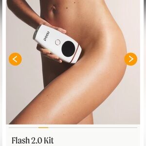 nood Flash 2.0 Kit - White at-home IPL Hair Removal Device